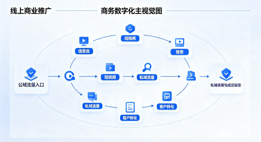 秦淮区线上商业推广怎么做？全域流量闭环搭建与低成本转化实战指南